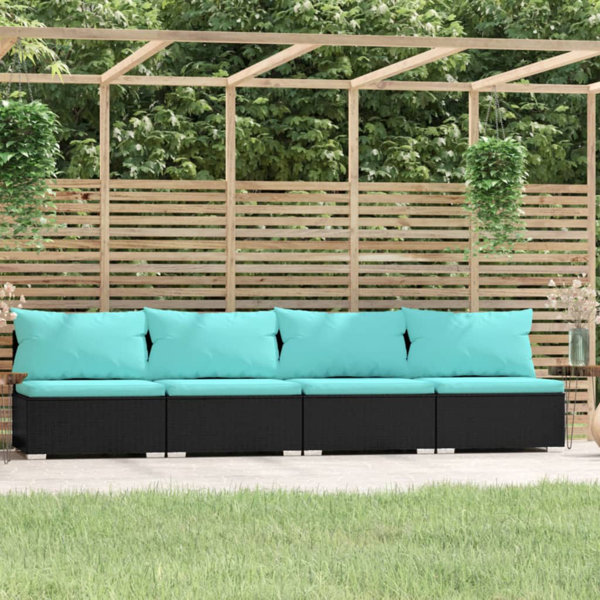Ebern Designs Patio Furniture Set Outdoor Sectional Wicker Sofa Set